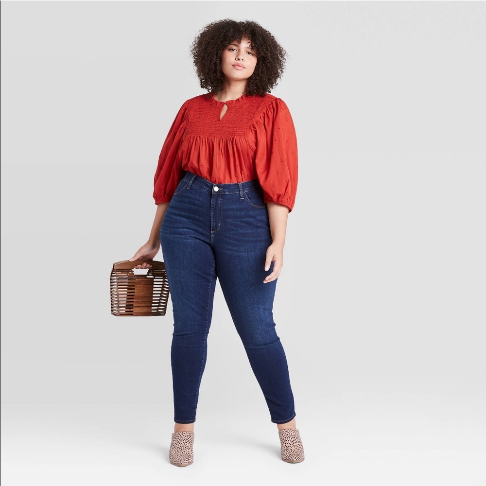 Women's Plus Size Mid-Rise Skinny Jeans